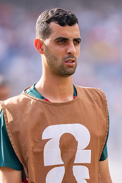 Youssef Belammari during France v Morocco at the 2026 FIFA World Cup