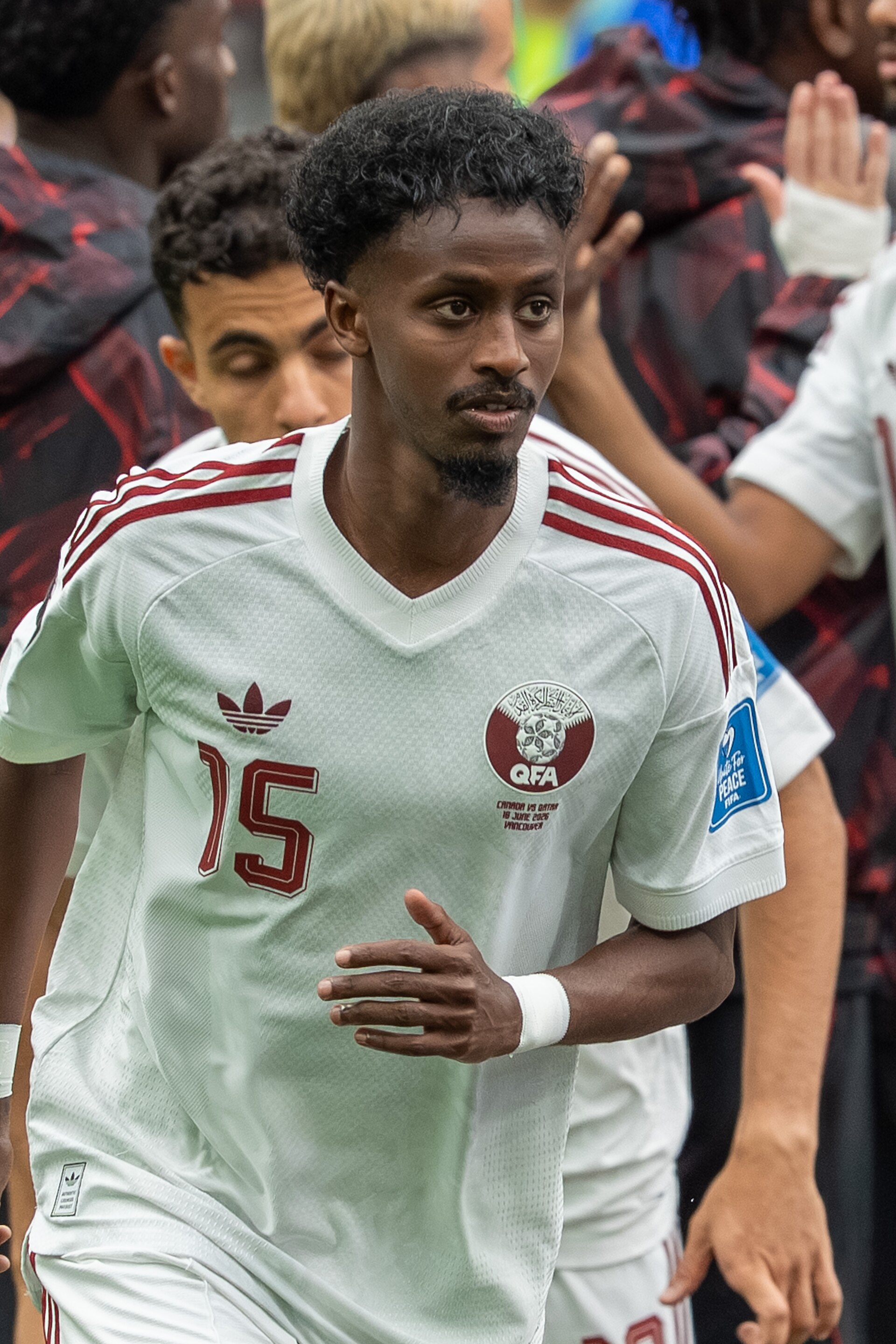Yusuf Abdurisag during Canada v Qatar on 18 June 2026 at the 2026 FIFA World Cup
