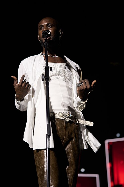 Music performance at Zaama Disco Concert in Accra, Ghana.