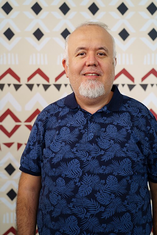 Zafer portrait at Wikimania 2025 WikiPortraits Studio