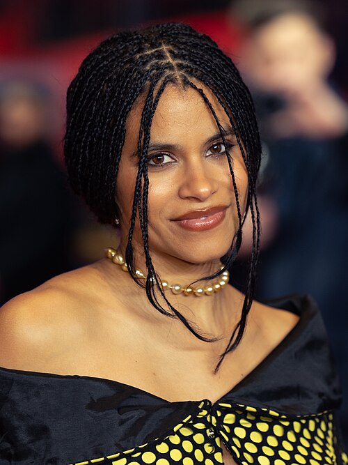 Actress Zazie Beetz at the premiere of Good Luck, Have Fun, Don't Die at the 2026 Berlin International Film Festival