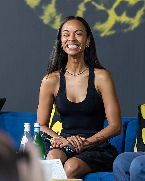 Zoe Saldaña gives a talk at the 2026 Locarno Film Festival